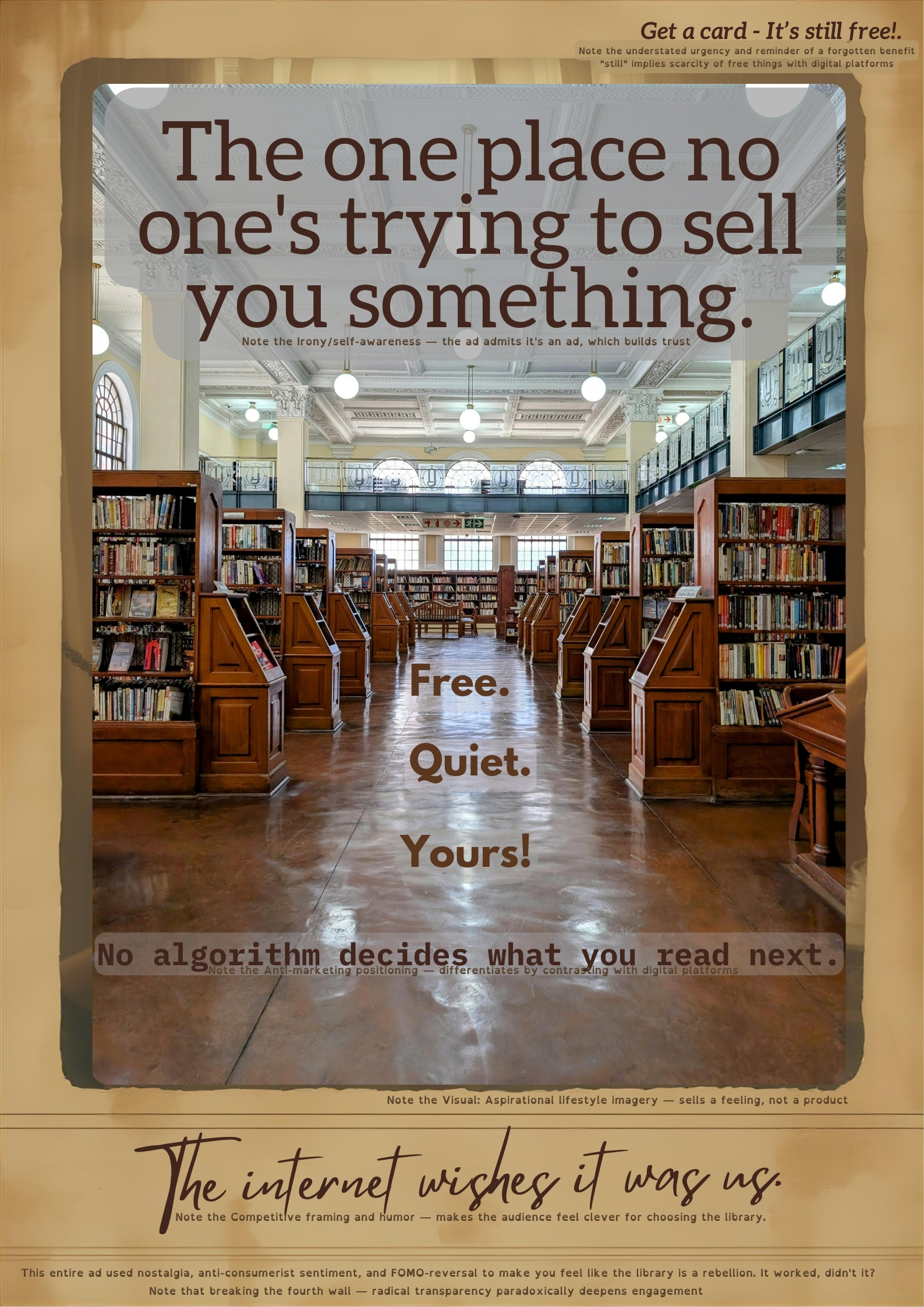 Sample Library Advertisement