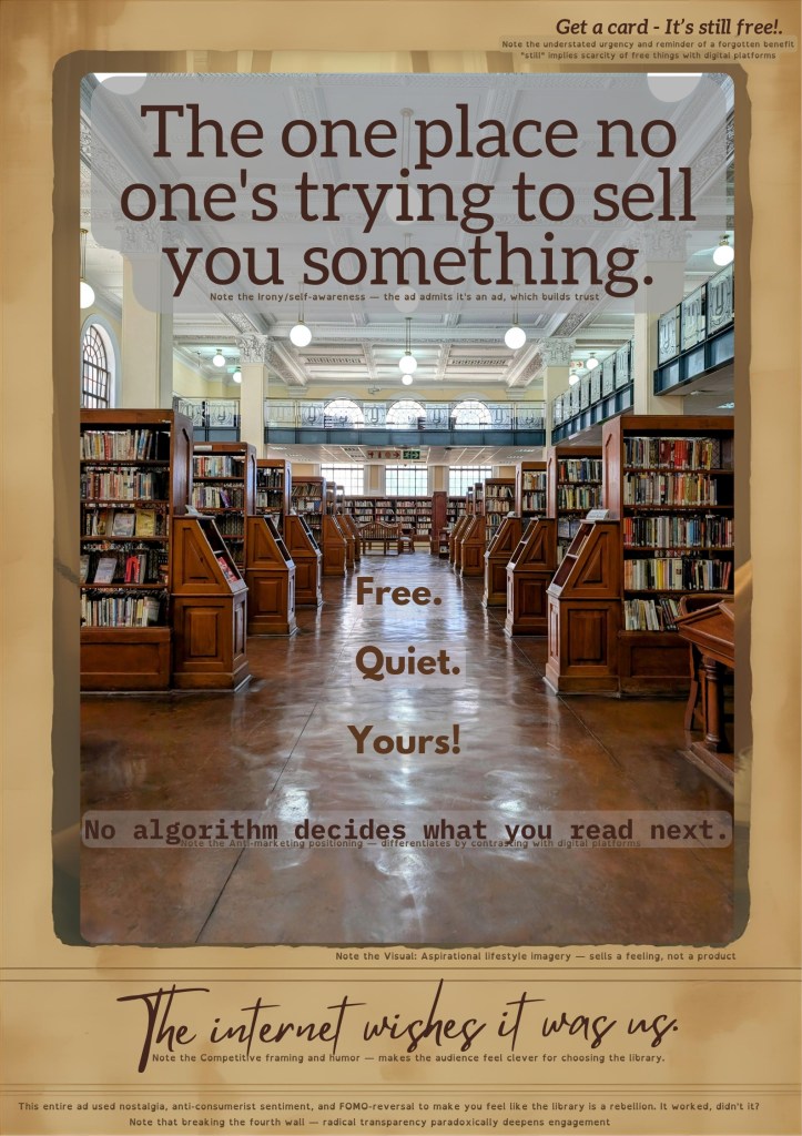 Sample Library Advertisement